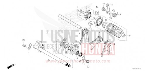 GEARSHIFT DRUM CBR500RAR de 2024
